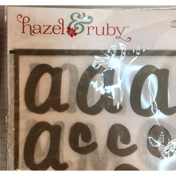 Hazle and Ruby Mask Peel Away Stencil Set Chevron and Alphabet Designs For Craft - Picture 6 of 12